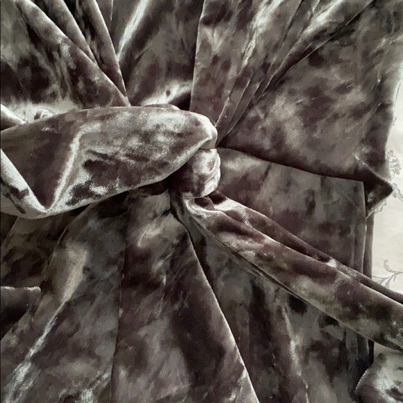 Silver Velvet Dress - Picture 3 of 6